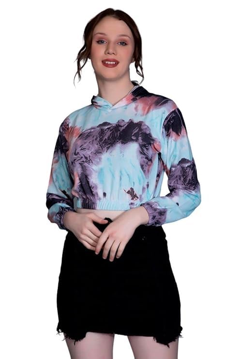 Image of DHRUVI TRENDZ Rayon Hooded T Shirt for Women | Women's T Shirt | T Shirt Women's | Casual Loose Fit | Hoodies T Shirt for Women | T-Shirt for Women