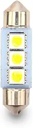 Lâmpada Led Interior Carro Torpedo 3 Leds 5050 36 Mm Tarponn