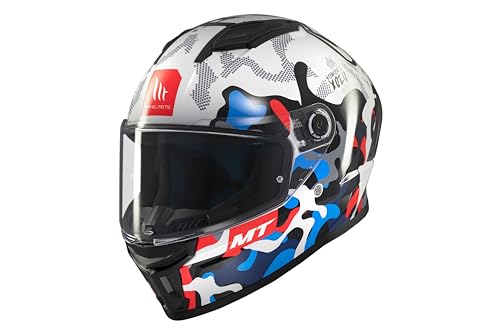 MT Helmets Stinger 2 – Casco Moto Integral Deportivo con Pantalla Antivaho Compatible con Pinlock, Visor Solar Full Vision, Interior Lavable y Calota HIRP | Homologado ECE 22.06 & DOT
