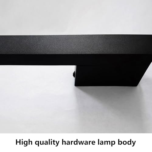 Apliques de pared LED modernos regulables de aluminio negro de 80cm con mando 5