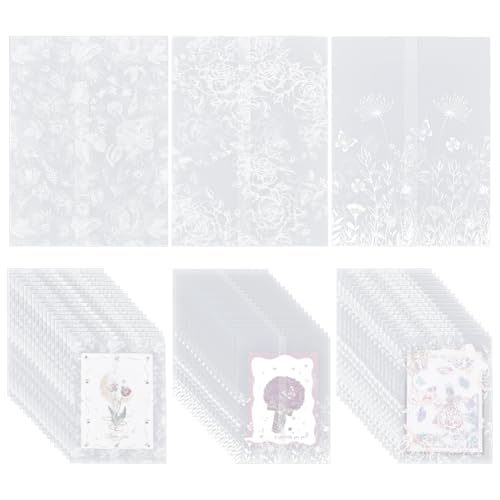 Pochettes en parchemin de style calque transparent de qualité supérieure pour papeterie