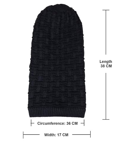 FREECULTR Unisex Premium Beanie Cap for Men Women Skull Slouchy Winter Woolen Knitted Inside Fur Caps (Pack of 1) - Image 3