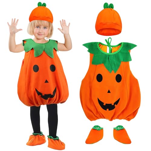 Hyran Déguisement de citrouille pour enfants et bébés - Pour Halloween, carnaval - 4 tailles (110)