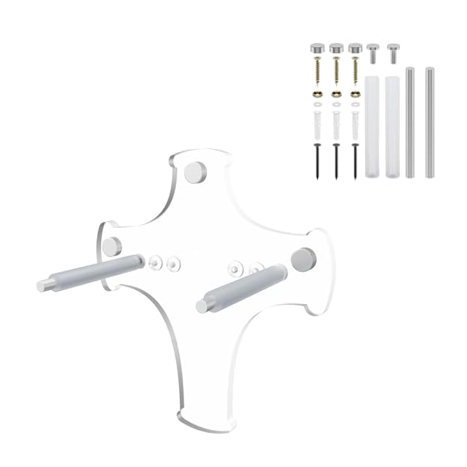 Zeiwohndc Clear Acrylic Swords Rack for Home Decoration Sturdy Design Modern Cutter Display Shelf