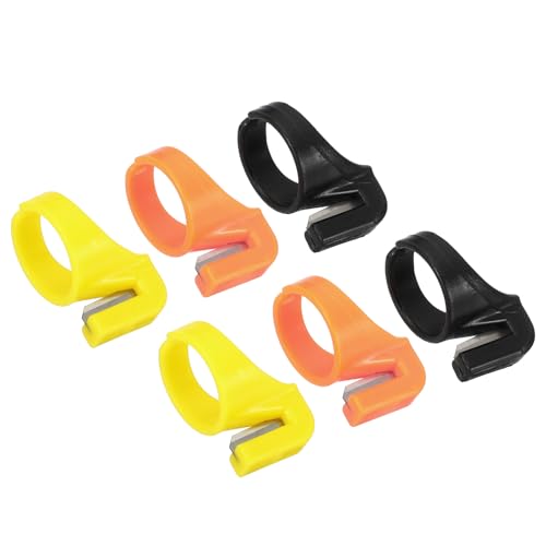 Outil de coupe PATIKIL anneaux de couture colorés pour fils de nylon