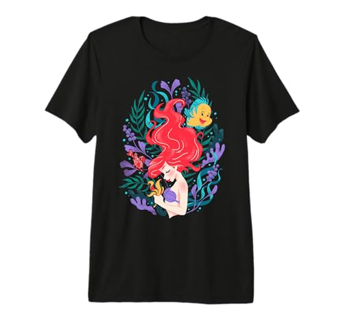 T-shirt Ariel Disney premium, vêtement haut de gamme aux finitions soignées et durables