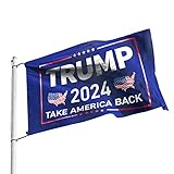 Trump 2024 Take America Back Flag, 3x5 ft 2024 Donald Trump for President Flag Outdoor Room Wall Trump Flags Decoration, Banner with 2 Brass Grommets, Double Stitched Heavy Duty