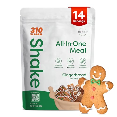 310 Nutrition All-In-One Meal Replacement Shake Powder - Gingerbread
