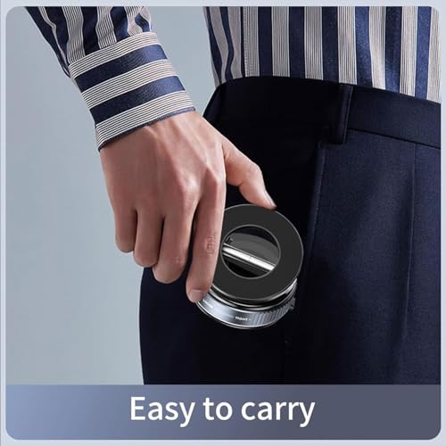 Image of Bigsmall Pro Magnetic Car Phone Holder | 360 Rotation | Adjustable Arm | Strong Suction Mount for Dashboard | Android, iPhone and Laptop Compatible | Universal Mobile Holder (Black, Single)