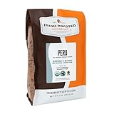 Fresh Roasted Coffee, USDA Organic Peru | 3rd Party Tested for Pesticides, Mold, Mycotoxins, Kosher | 100% Arabica, Specialty Grade, Med Roast 2 lb (32 oz) Whole Bean