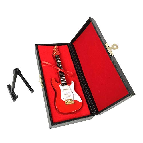 Alano GE34R-10-S Modèle de guitare électrique Rouge Modèle de décoration Modèle de guitare avec boîte cadeau - Les Beatles, Paul McCartney, John Lennon, RIngo Starr, George Harrison Alano GE34R-10-S Modèle de guitare électrique Rouge Modèle de décoration Modèle de guitare avec boîte cadeau – Image 8