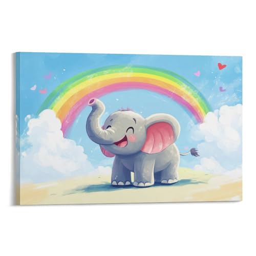 Peinture sur toile éléphant de qualité supérieure pour décoration 30x45