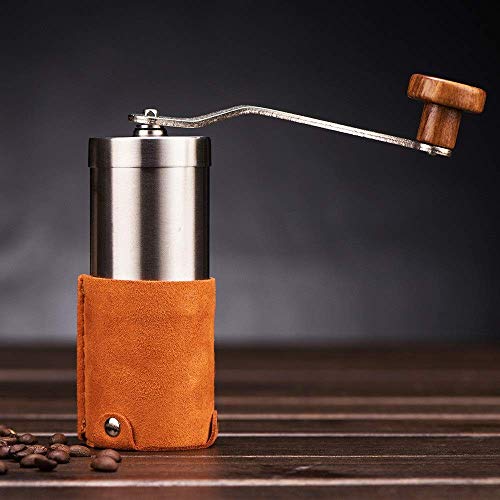 SXLCKJ Kaffeebohnenmühle Mini Edelstahl manuelle Kaffeemühle Classic mit Verstellbarer Einstellhand (Crusher) – Bild 3