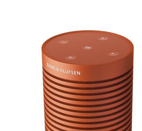 Image of Bang & Olufsen Beosound Explore - Wireless Portable Outdoor Bluetooth Speaker, IP 67 Dustproof and Waterproof, Bonfire Orange