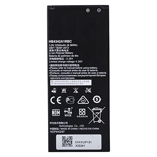 Audiosystem Batteria Compatibile per Huawei Y6 2 II COMPACT LYO-L01 L02 2200MAH HB4342A1RBC