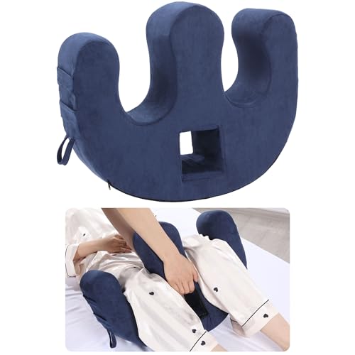MABOZOO Patient Turning Device with Handle Hole, U-Shaped Velvet Turning Pillow Bedridden Nursing Pillow, Helping The Elderly Turn Over Pillow for The Elderly, Paralyzed, Disabled, Bedridden Patient by MABOZOO - Used condition - US$30.64