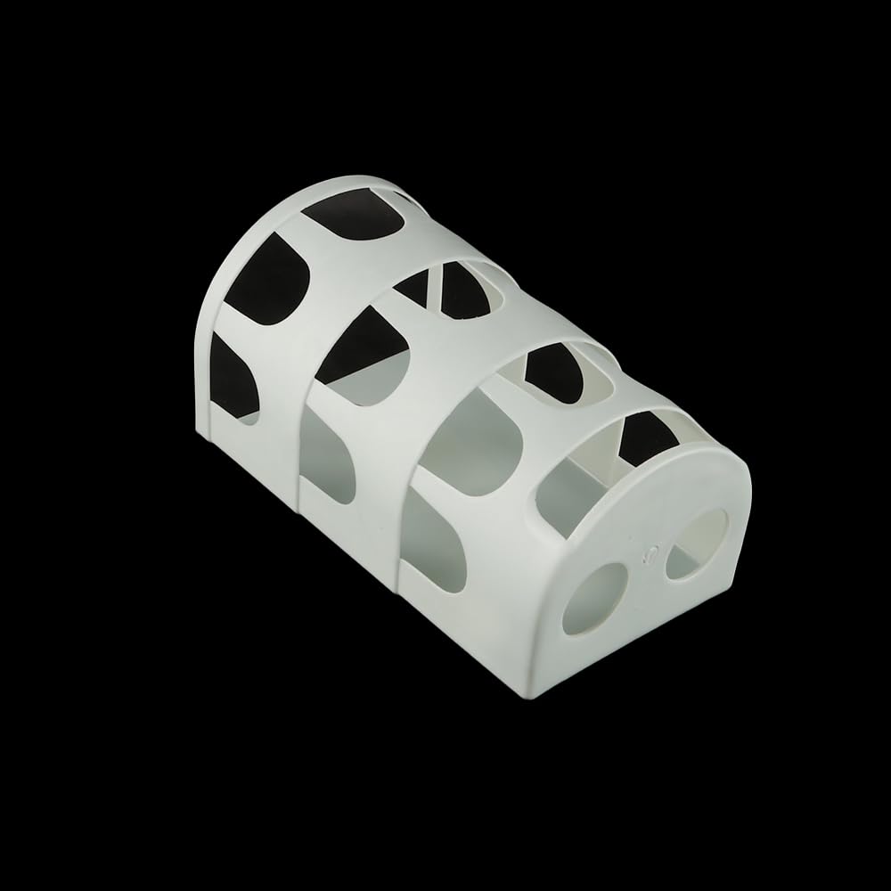 Ieron 2 Pieces Small Animal Feeder Hay Rack for Rabbits Guinea Pigs Chinchillas Hamsters Less Wasted Hay Feeder for Small Animals Blue and White Hay Storage Rack - Image 4