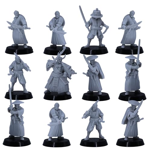 Forged Terrain Ensemble de figurines japonaises de samouraï Ronin, figurines d'épéistes de...