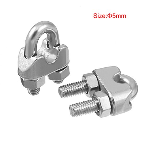 Kit de Hardware para Cable de Aluminio Aexit con Tensores de Gancho Ojo M6, 4 Sets miniatura 3