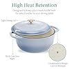 Best Choice Products 6 Quart Enamel Cast-Iron Round Dutch Oven, Family Style Heavy-Duty Pre-Seasoned Cookware for Home, Kitchen, Dining Room, Oven Safe w/Lid, Dual Handles - Cornflower Blue #5