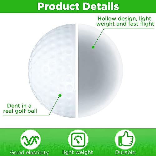 Balles de golf creuses pour s'exercer sans risque de casser les vitres