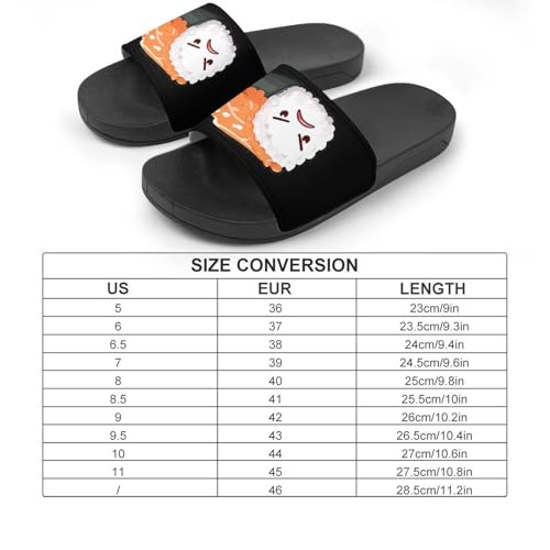 Angry Sushi House Slide Sandals Slip On Summer Slippers Bathroom Shower Shoes for Women Men2