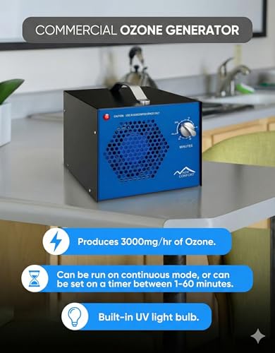 Purificador de aire comercial Blue con generador de ozono y UV miniatura 2