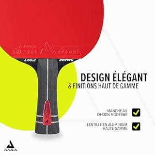 JOOLA Infinity Raquette de Tennis de Table Professionnelle, approuvée par l’ITTF, en Carbone, pour Joueurs avancés, avec Fibre High-Tech en céramique, Lame de Batte à 7 Couches