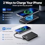 for Magsafe Power Bank iPhone, Compact 10000mAh Magnetic Portable Charger - Image 6