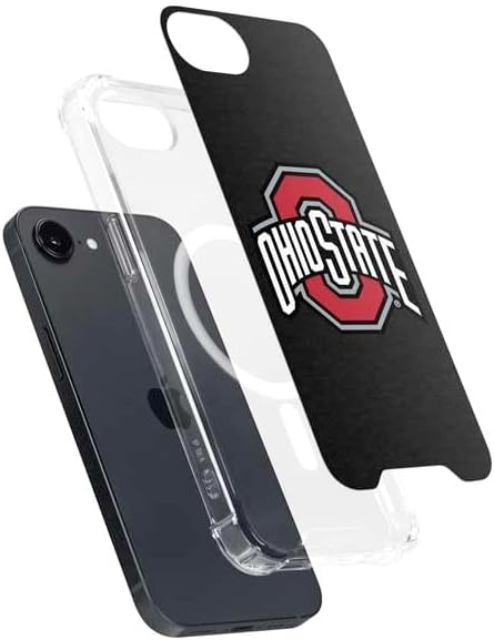 Skinit Phone Case Compatible with MagSafe iPhone 16e - Officially Licensed Ohio State University OSU Buckeyes Black Design