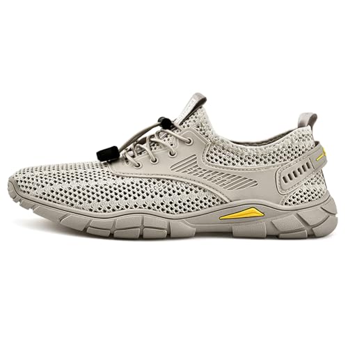 Mens Quick Dry Barefoot Aqua Swim River Shoes for Pool Beach Hiking Walking Shoes Slip-on Light Breathable Sneakers3