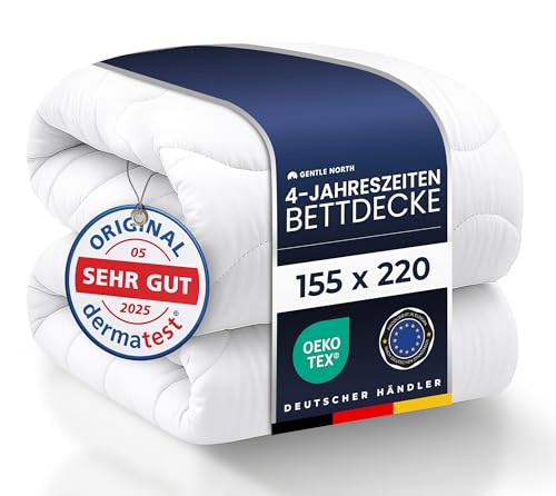 Gentle North Bettdecke 155x220 als Schlafdecke - 4-Jahreszeiten Bettdecke...