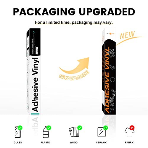 Htvront Black Permanent Vinyl, Black Vinyl For Cricut - 12" X 14 Ft Black Adhesive Vinyl Roll For Cricut, Silhouette, Cameo Cutters, Signs, Scrapbooking, Craft, Die Cutters (Matte Black) #TOP3