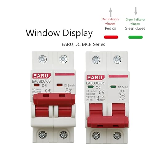 Interruptor solar DC 1000V 2P con corte rápido de corriente para paneles 10A 4
