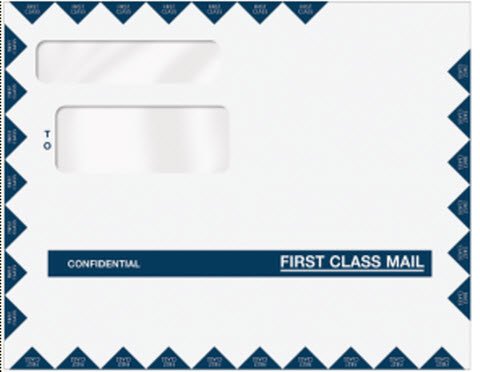 Double Window Envelope - Confidential First Class