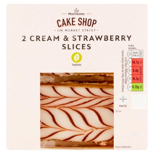 Morrisons Jam & Cream Slice 2 Pack Snack Cake