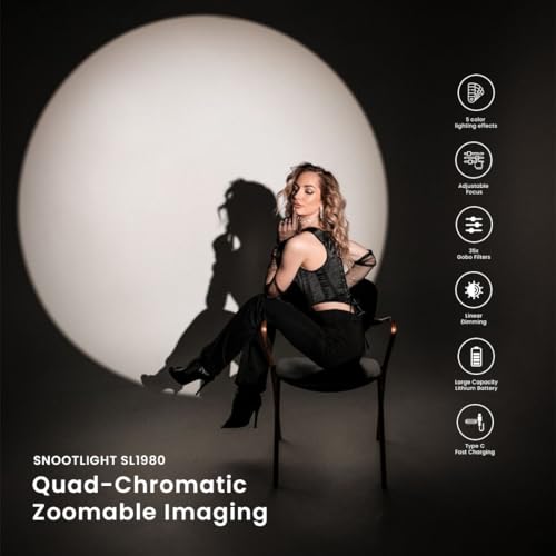 Image of KODAK SL1980 Condenser Snoot with Bowens Mount Special Effect Spotlight with Graphics & Color Filters, Creative Light Projection Kit for Photography and Videography