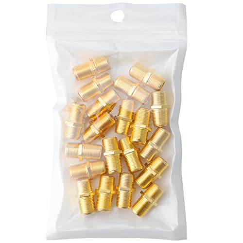 Acoplador coaxial F hembra a hembra RG6 chapado en oro x20 miniatura 6