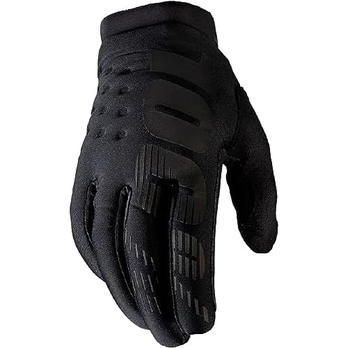 100% BRISKER Cold Weather Motocross & Mountain Bike Gloves – Warm Winter MTB & MX Powersport Racing Protective Gear