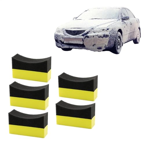 Applicateur de polissage pour pneus – Éponge de brillance pour l'entretien de la voiture et le nettoyage des jantes | Applicateur brillant pour cire de pneu de voiture, scellement de protection,