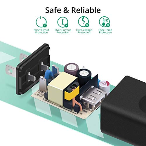 Fonken TPA-46050200UU Usb Wall Charger, Fonken 3-Pack 5V 2A Power Adapter Universal Travel Charger Usb Plug Cell Phone Charger Block Cube Compatible thumb #2