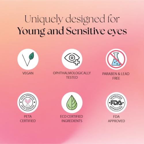 Image of Perr Cherry Matte Kajal for Girls, Preteens & Teens | 100% Safe Naturally Derived Ingredients With Castor, Jojoba, Olive & Almond Oil | Non-Toxic & Long Lasting | Black, 0.35 gm