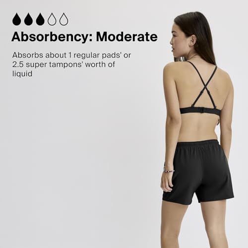 KNIX Kt Leakproof Teen Period Swim Board Shorts - Leakproof Period Swimwear for Teens - Machine Washable3