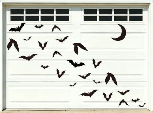 DAZONGE 25PCS Halloween Magnetic Stickers Bat Garage Door Decorations - image 7