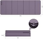 Folding Yoga Mat Extra Thick 0.4 Inch, TPE Exercise Mat 75 x 26 Inches, 7-Panel Non Slip Cushioned Fitness Mat for Yoga, Pilates, Stretching, Home Workout