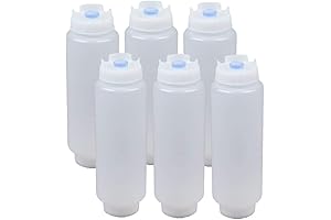 FIFO Squeeze Bottle Refillable Blue Tip Upside Down No Drip