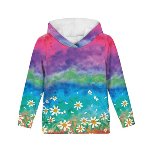 GLUDEAR Boys Girls Hoodies Kids 3D Cartoon Printed Casual Pullover Sweatshirts with Pocket