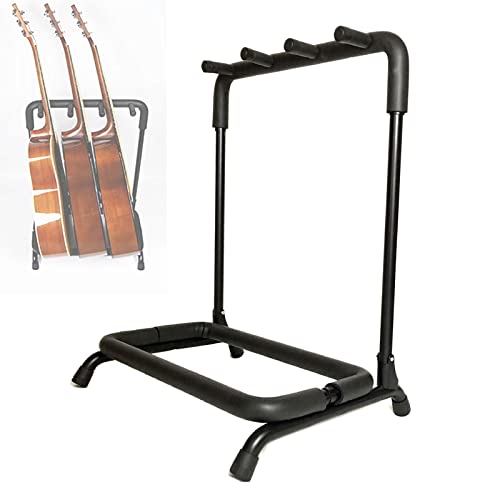 Support De Guitare Pliant à 3 Compartiments, Support De Guitare Portable Au Sol avec Coussin en Mousse, RangéE D… - Les Beatles, Paul McCartney, John Lennon, RIngo Starr, George Harrison Support De Guitare Pliant à 3 Compartiments, Support De Guitare Portable Au Sol avec Coussin en Mousse, RangéE D…