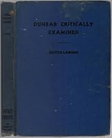 Dunbar Critically Examined B001IUVFE6 Book Cover