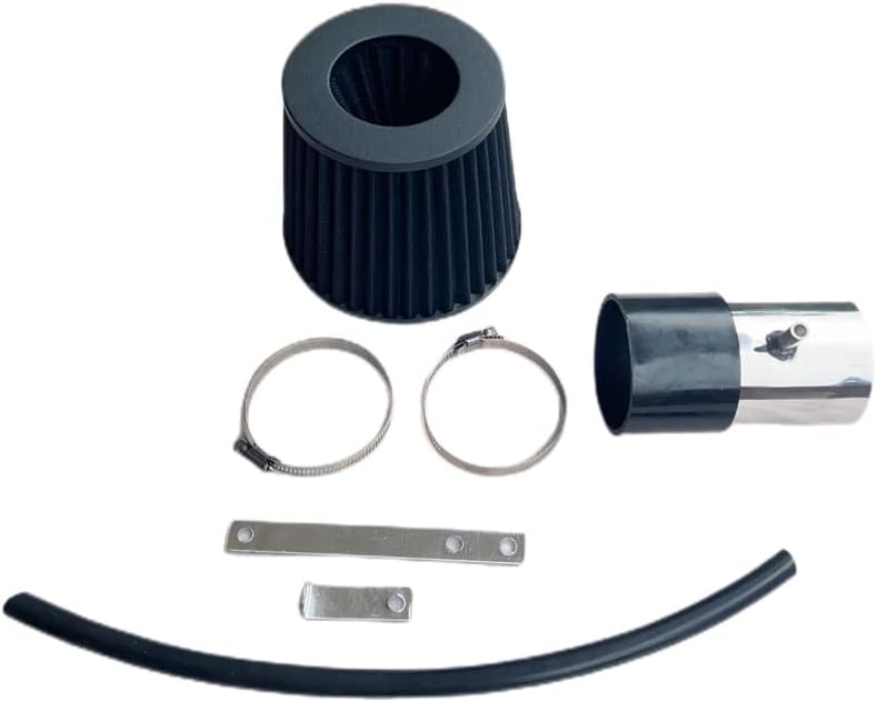 EMUNA COMPATIBLE PERFORMANCE AIR INTAKE SYSTEM KIT FOR 2005-2007 Je-ep Grand Cherokee/Commander with 3.7L V6/4.7L V8 Engine(3.5'' PIPE) (BLACK)